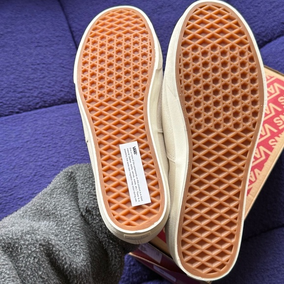 Vans Off-White Suede Lace-Up Sneakers - Picture 3 of 5